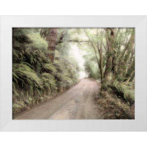 Lost Coast Road White Modern Wood Framed Art Print by Culver, Laura