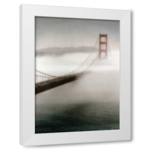 The Fog Comes In White Modern Wood Framed Art Print by Culver, Laura