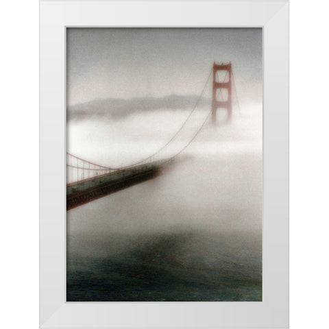 The Fog Comes In White Modern Wood Framed Art Print by Culver, Laura