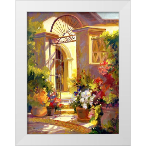 Fragrant Entrance White Modern Wood Framed Art Print by Carr, Betty