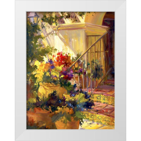 Come on In White Modern Wood Framed Art Print by Carr, Betty