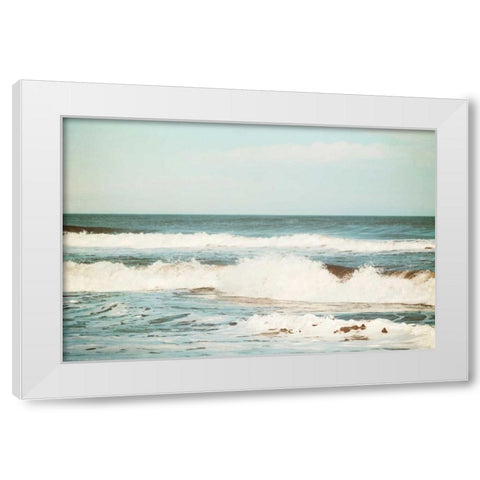 Flowing Sea White Modern Wood Framed Art Print by Cochrane, Carolyn