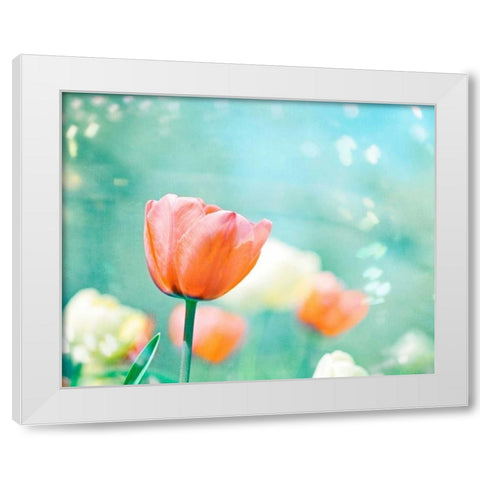 Garden of Dreams White Modern Wood Framed Art Print by Cochrane, Carolyn