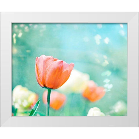 Garden of Dreams White Modern Wood Framed Art Print by Cochrane, Carolyn