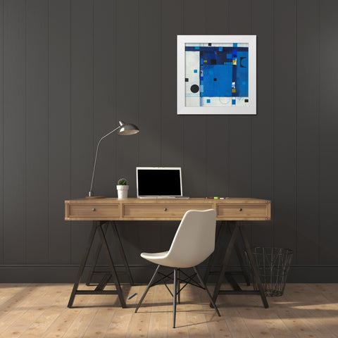 Blueberry Hill II White Modern Wood Framed Art Print by Colter, Deborah T.