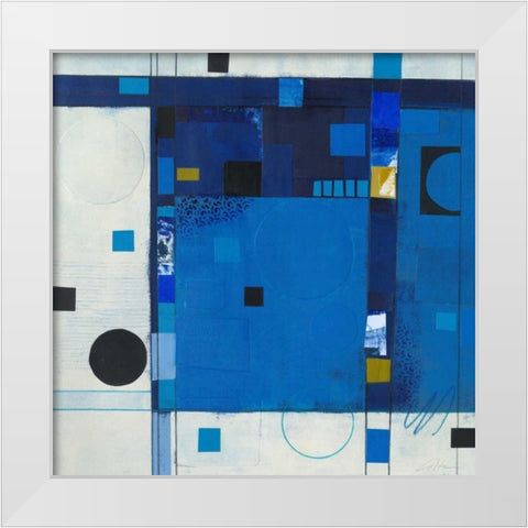 Blueberry Hill II White Modern Wood Framed Art Print by Colter, Deborah T.