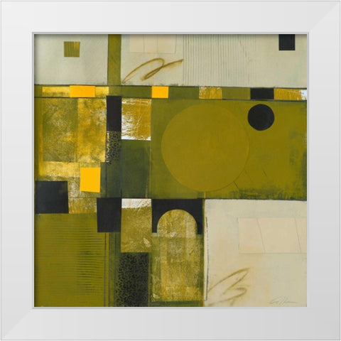 Shady Lane I White Modern Wood Framed Art Print by Colter, Deborah T.