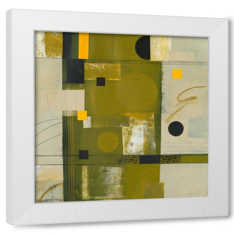 Shady Lane II White Modern Wood Framed Art Print by Colter, Deborah T.