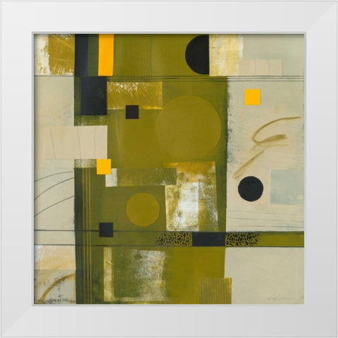 Shady Lane II White Modern Wood Framed Art Print by Colter, Deborah T.