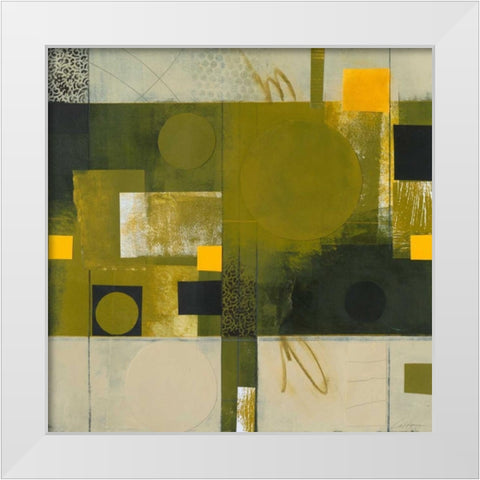 Shady Lane III White Modern Wood Framed Art Print by Colter, Deborah T.