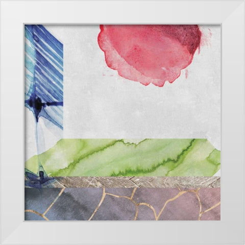 Earth Glows 2 White Modern Wood Framed Art Print by Duncan-He, Louis