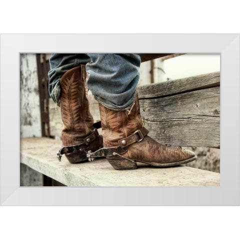 Like a Second Skin White Modern Wood Framed Art Print by Dearing, Lisa