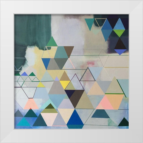 Journey Time White Modern Wood Framed Art Print by Duffy, Naomi Taitz