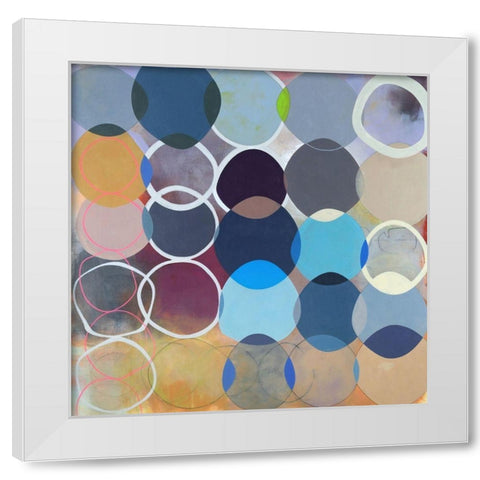 Which Way the World Turns White Modern Wood Framed Art Print by Duffy, Naomi Taitz
