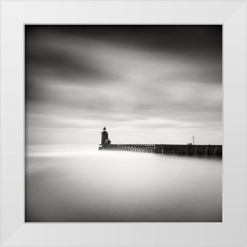 Le Phare White Modern Wood Framed Art Print by Dragt, Wilco