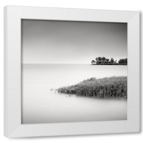 Makkum II White Modern Wood Framed Art Print by Dragt, Wilco