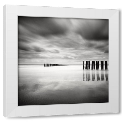 The Gathering White Modern Wood Framed Art Print by Dragt, Wilco