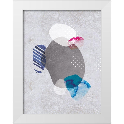 Tidal Impressions No. 2 White Modern Wood Framed Art Print by Duncan-He, Louis