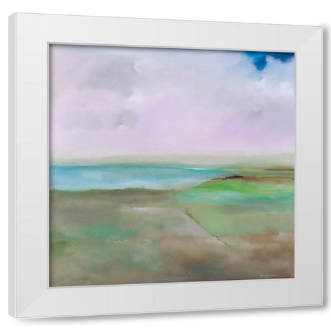 Crossroads White Modern Wood Framed Art Print by Diliberto, Michael A.