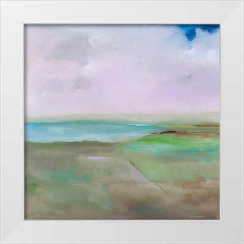 Crossroads White Modern Wood Framed Art Print by Diliberto, Michael A.