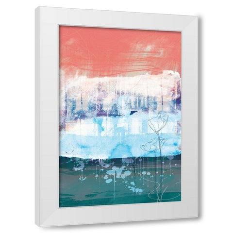 Unexpected Bloom No. 1 White Modern Wood Framed Art Print by Duncan-He, Louis