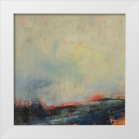 Burnout White Modern Wood Framed Art Print by Dennis, Patrick