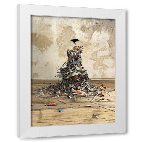 New Worth White Modern Wood Framed Art Print by Decker, Cynthia