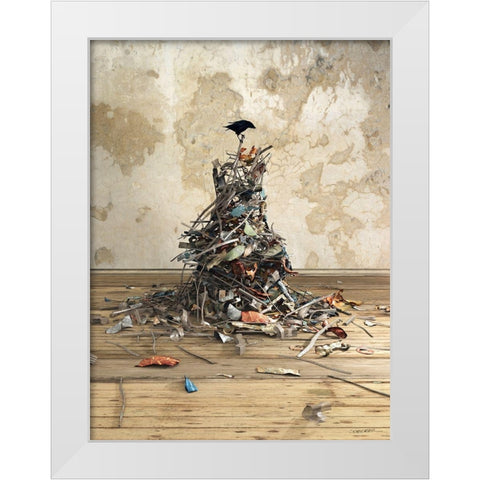 New Worth White Modern Wood Framed Art Print by Decker, Cynthia