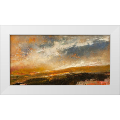 Last of The Green White Modern Wood Framed Art Print by Dennis, Patrick