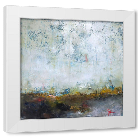 In The Pink White Modern Wood Framed Art Print by Dennis, Patrick