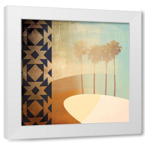 Tropic Two White Modern Wood Framed Art Print by Duncan-He, Louis