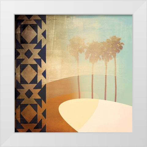 Tropic Two White Modern Wood Framed Art Print by Duncan-He, Louis