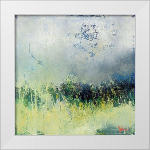 In The Weeds White Modern Wood Framed Art Print by Dennis, Patrick