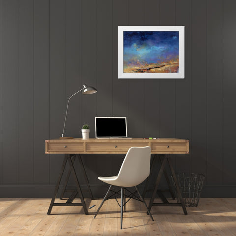 Lost Land White Modern Wood Framed Art Print by Dennis, Patrick