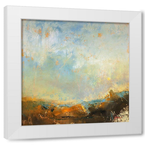 Scaffold White Modern Wood Framed Art Print by Dennis, Patrick