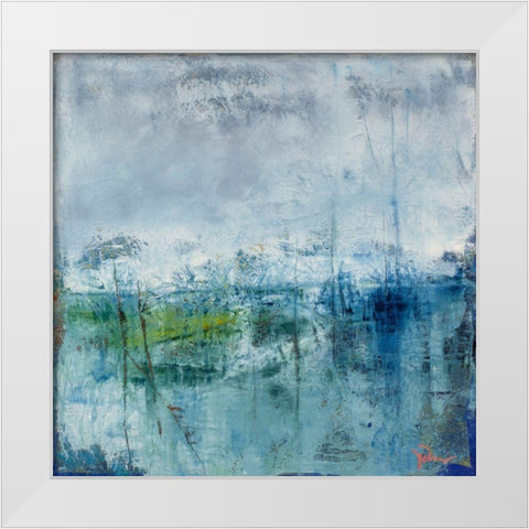 Thaw White Modern Wood Framed Art Print by Dennis, Patrick