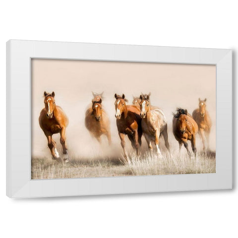 Outlaws White Modern Wood Framed Art Print by Dearing, Lisa