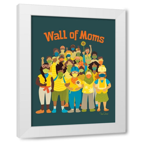 Wall of Moms White Modern Wood Framed Art Print by Duran, Kris