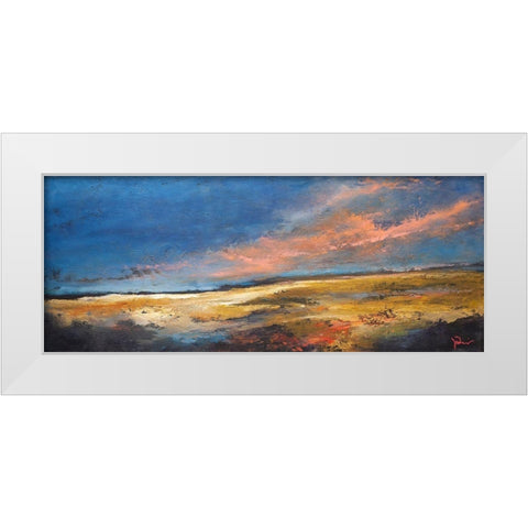Ranch Romance White Modern Wood Framed Art Print by Dennis, Patrick