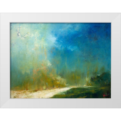 The Path White Modern Wood Framed Art Print by Dennis, Patrick