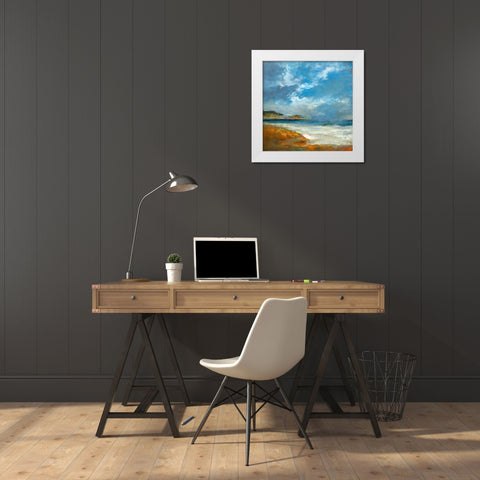 Williams White Modern Wood Framed Art Print by Dennis, Patrick
