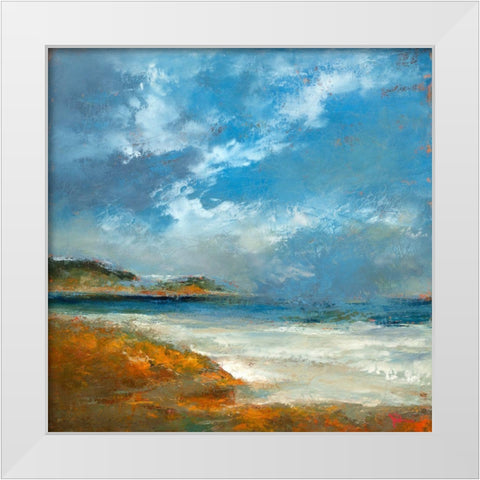 Williams White Modern Wood Framed Art Print by Dennis, Patrick
