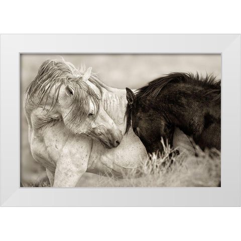 The Long Goodbye White Modern Wood Framed Art Print by Dearing, Lisa