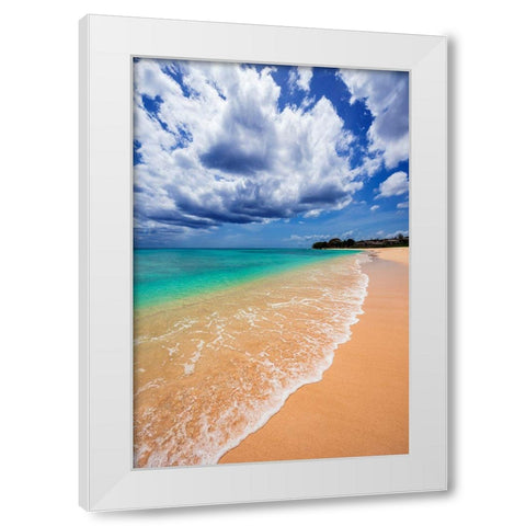 A Perfect Day White Modern Wood Framed Art Print by Davis, Lizzy