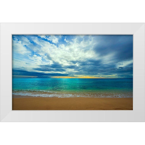 The Last Light White Modern Wood Framed Art Print by Davis, Lizzy
