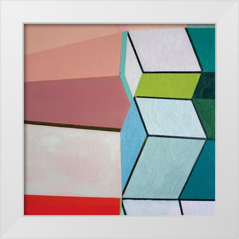 Angles No. 2 White Modern Wood Framed Art Print by Duffy, Naomi Taitz