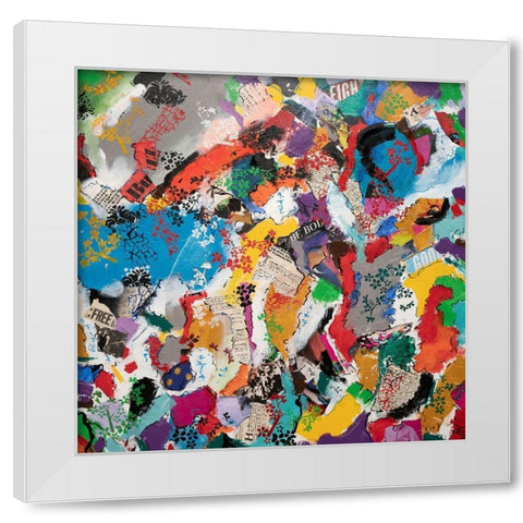 Meditations No. 2 White Modern Wood Framed Art Print by Dick, Steven