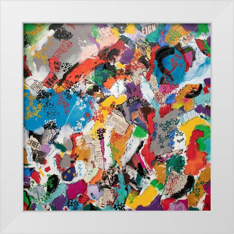 Meditations No. 2 White Modern Wood Framed Art Print by Dick, Steven