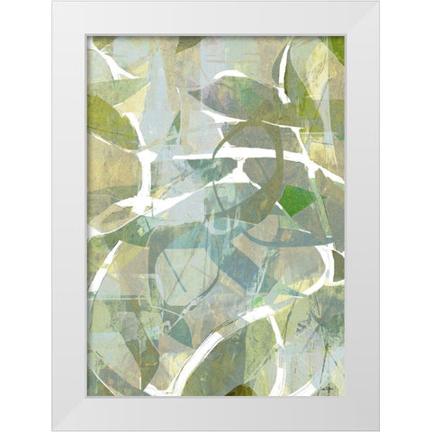 Garden Breeze White Modern Wood Framed Art Print by Dubois, Lori