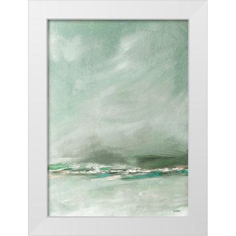 Tranquil Seas 1 White Modern Wood Framed Art Print by Dubois, Lori
